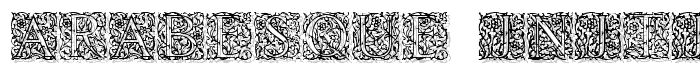 Arabesque Initialen font